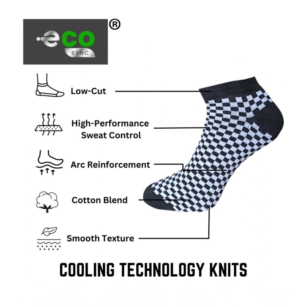 3_Pair Set Unisex Casual Cotton Printed Low Cut Socks · 1170