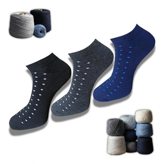 3_Pair Set Unisex Casual Cotton Printed Low Cut Socks · 1178