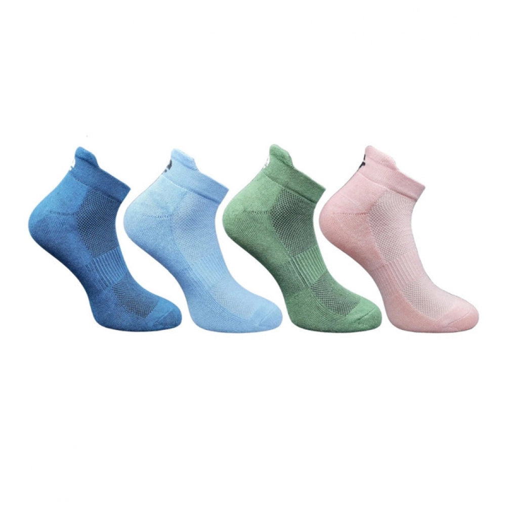 4_Pair Set Unisex Casual Bamboo Cotton Printed Ankle Length · 3171