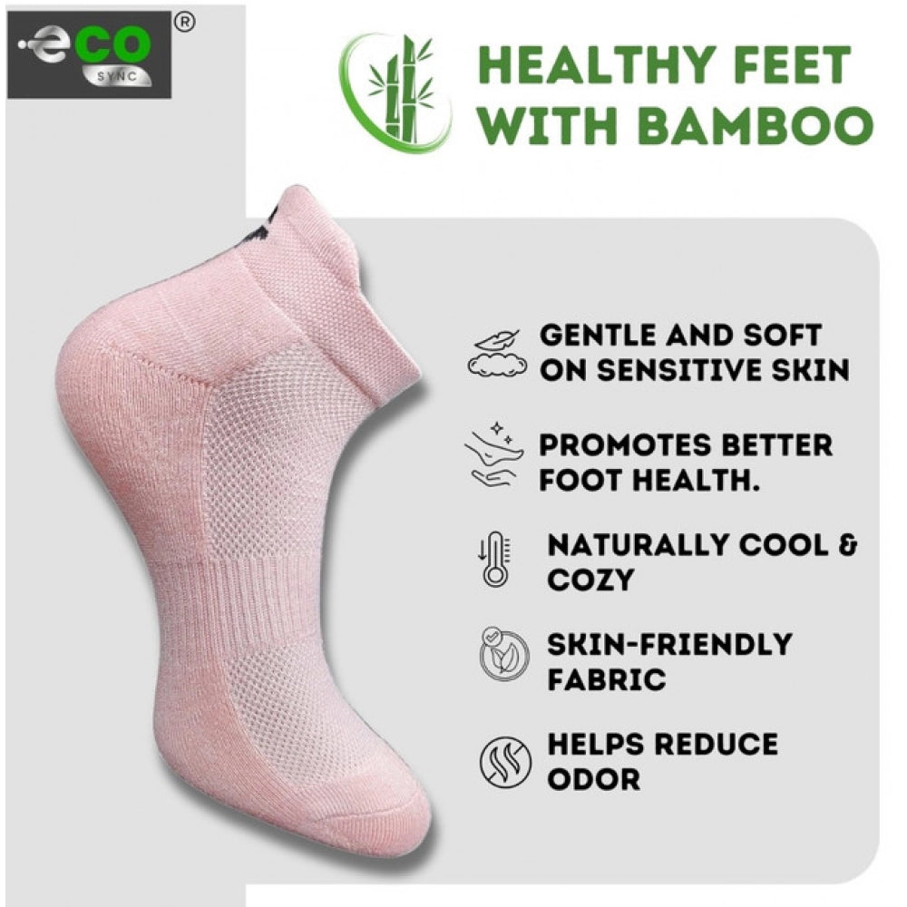 4_Pair Set Unisex Casual Bamboo Cotton Printed Ankle Length · 3174