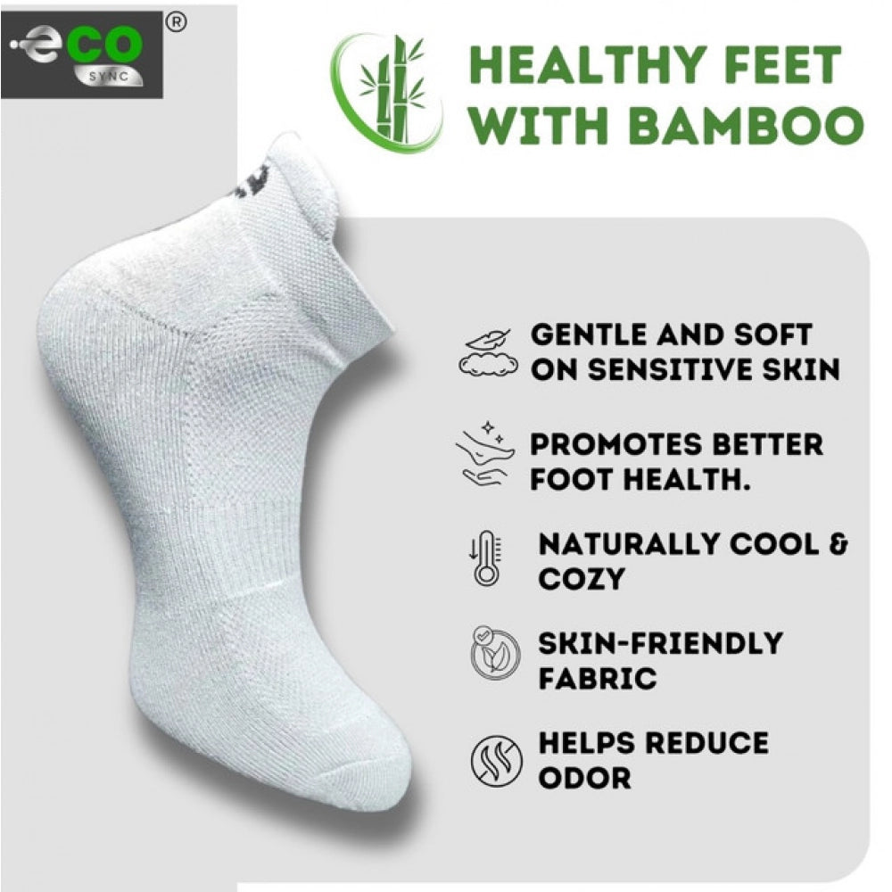 4_Pair Set Unisex Casual Bamboo Cotton Printed Ankle Length · 3181