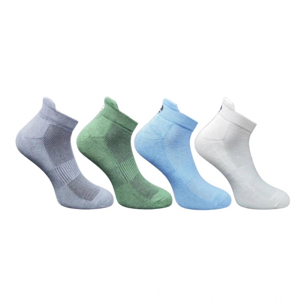 4_Pair Set Unisex Casual Bamboo Cotton Printed Ankle Length · 3182