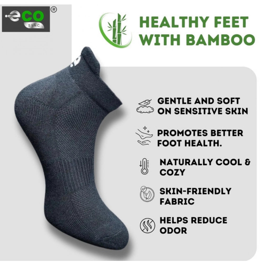 4_Pair Set Unisex Casual Bamboo Cotton Printed Ankle Length · 3185