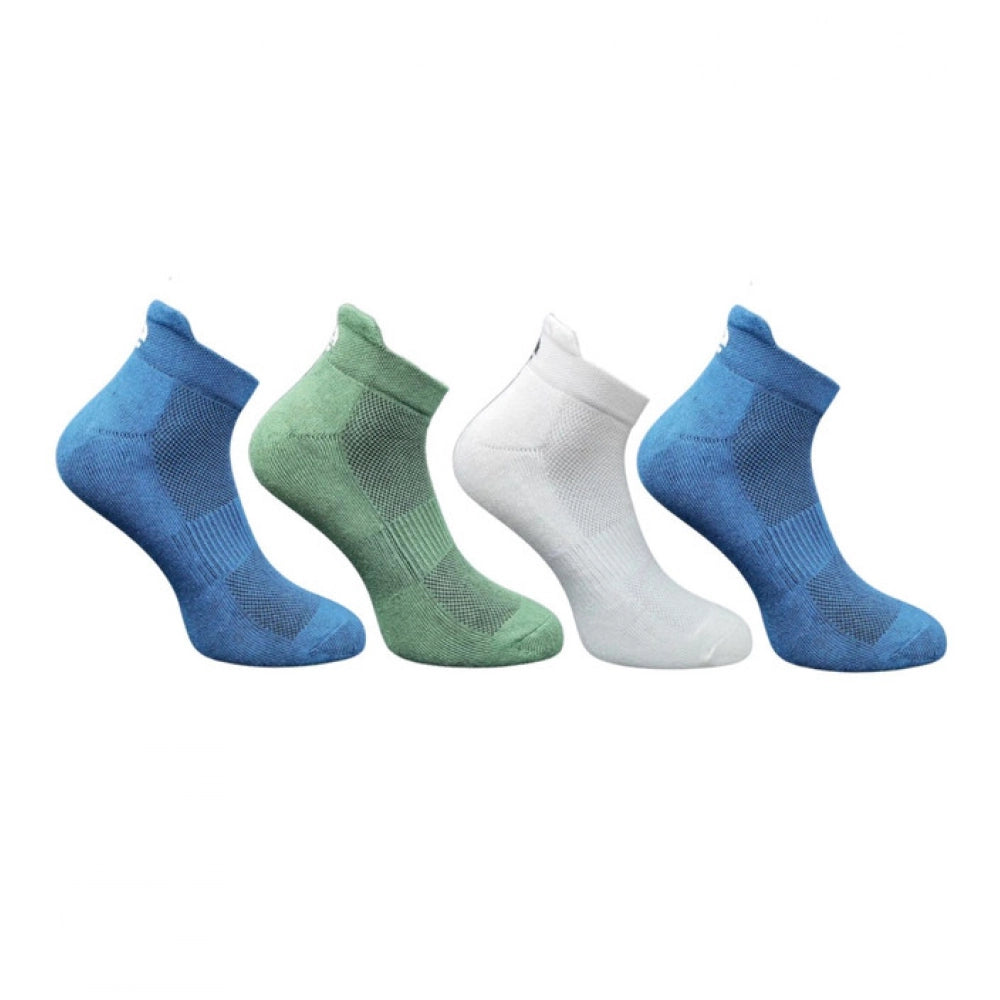 4_Pair Set Unisex Casual Bamboo Cotton Printed Ankle Length · 3186