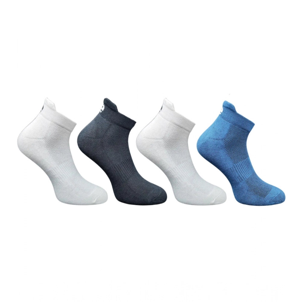 4_Pair Set Unisex Casual Bamboo Cotton Printed Ankle Length · 3191