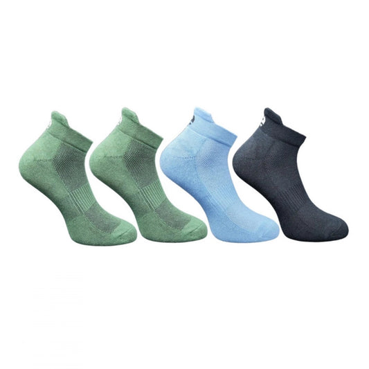 4_Pair Set Unisex Casual Bamboo Cotton Printed Ankle Length · 3196