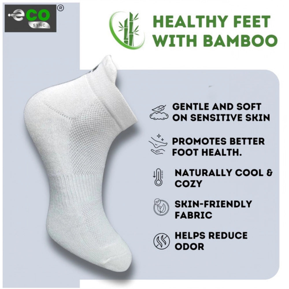 4_Pair Set Unisex Casual Bamboo Cotton Printed Ankle Length · 3200