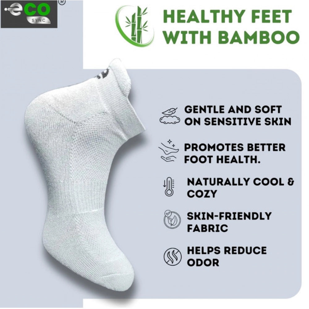 4_Pair Set Unisex Casual Bamboo Cotton Printed Ankle Length · 3202