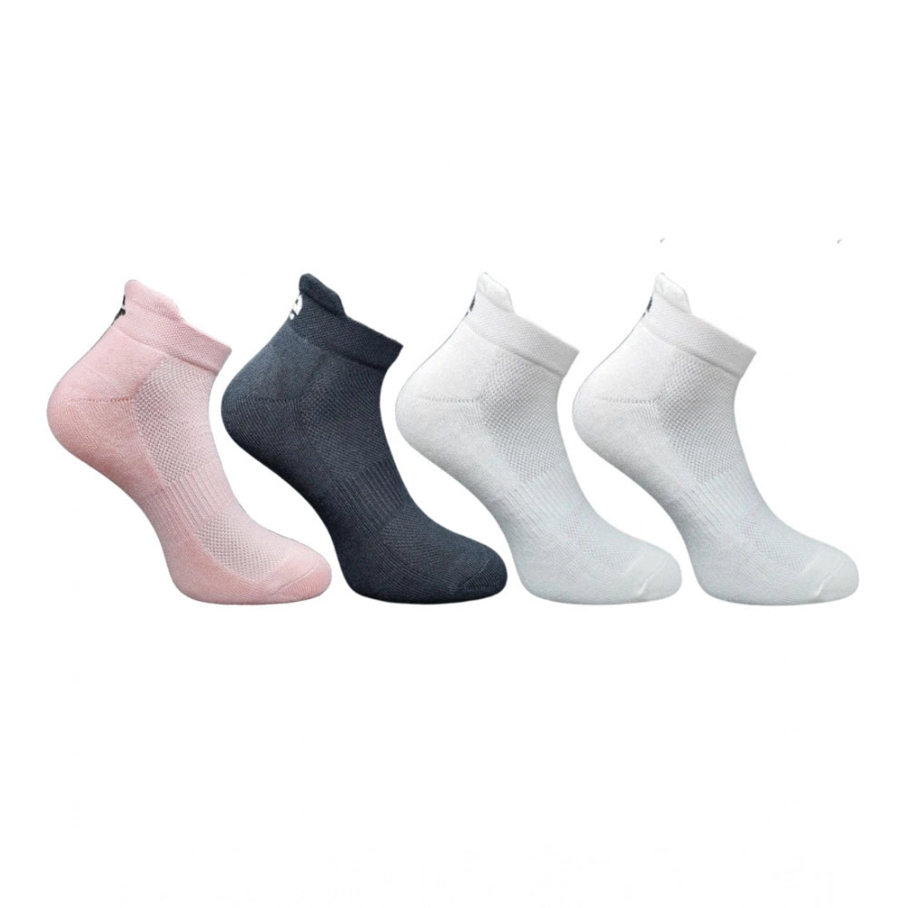 4_Pair Set Unisex Casual Bamboo Cotton Printed Ankle Length · 3203