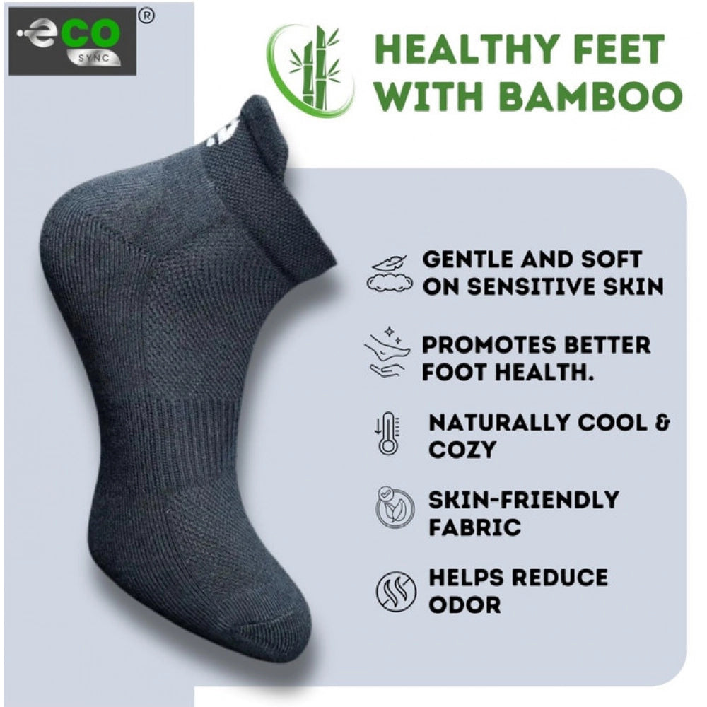 4_Pair Set Unisex Casual Bamboo Cotton Printed Ankle Length · 3203