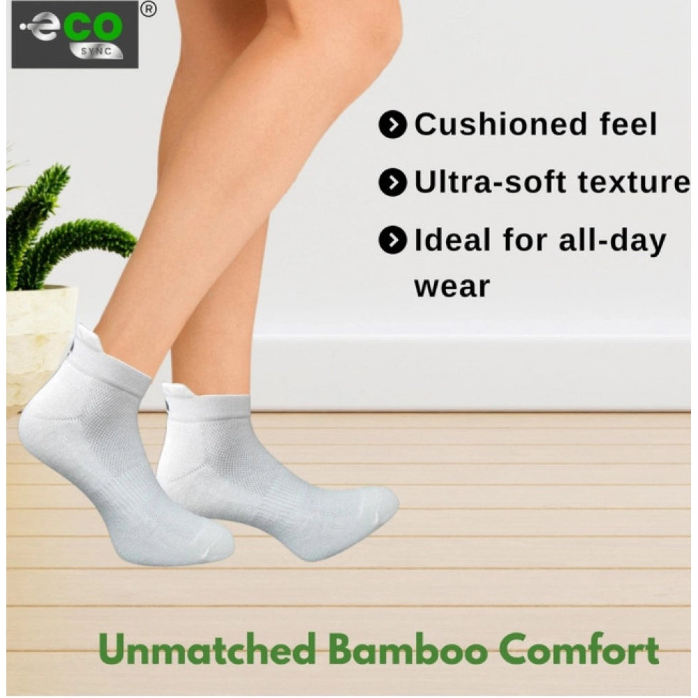 4_Pair Set Unisex Casual Bamboo Cotton Printed Ankle Length · 3203