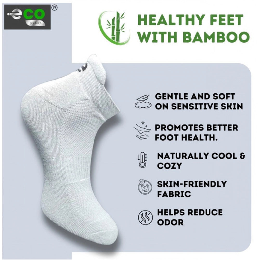 4_Pair Set Unisex Casual Bamboo Cotton Printed Ankle Length · 3204