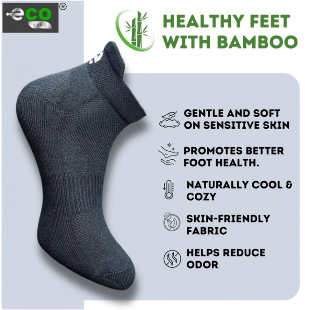 4_Pair Set Unisex Casual Bamboo Cotton Printed Ankle Length · 3206