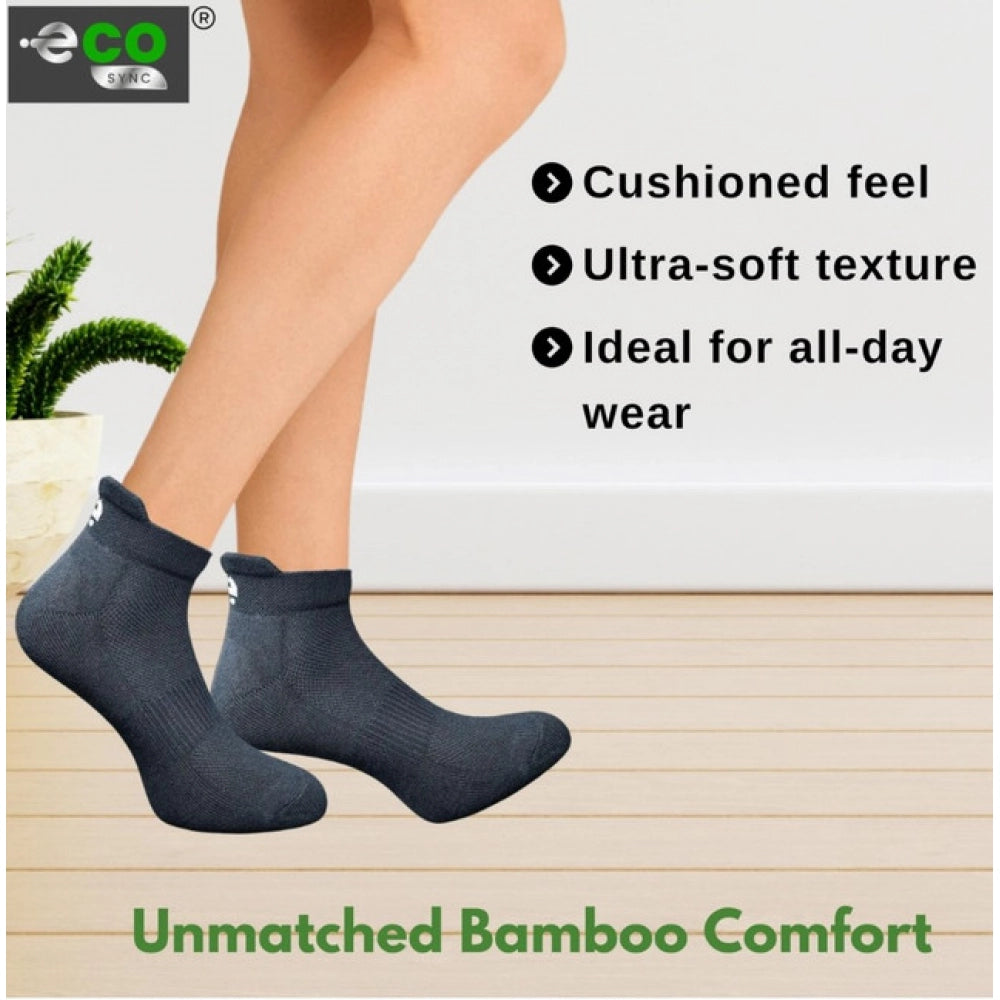 4_Pair Set Unisex Casual Bamboo Cotton Printed Ankle Length · 3206