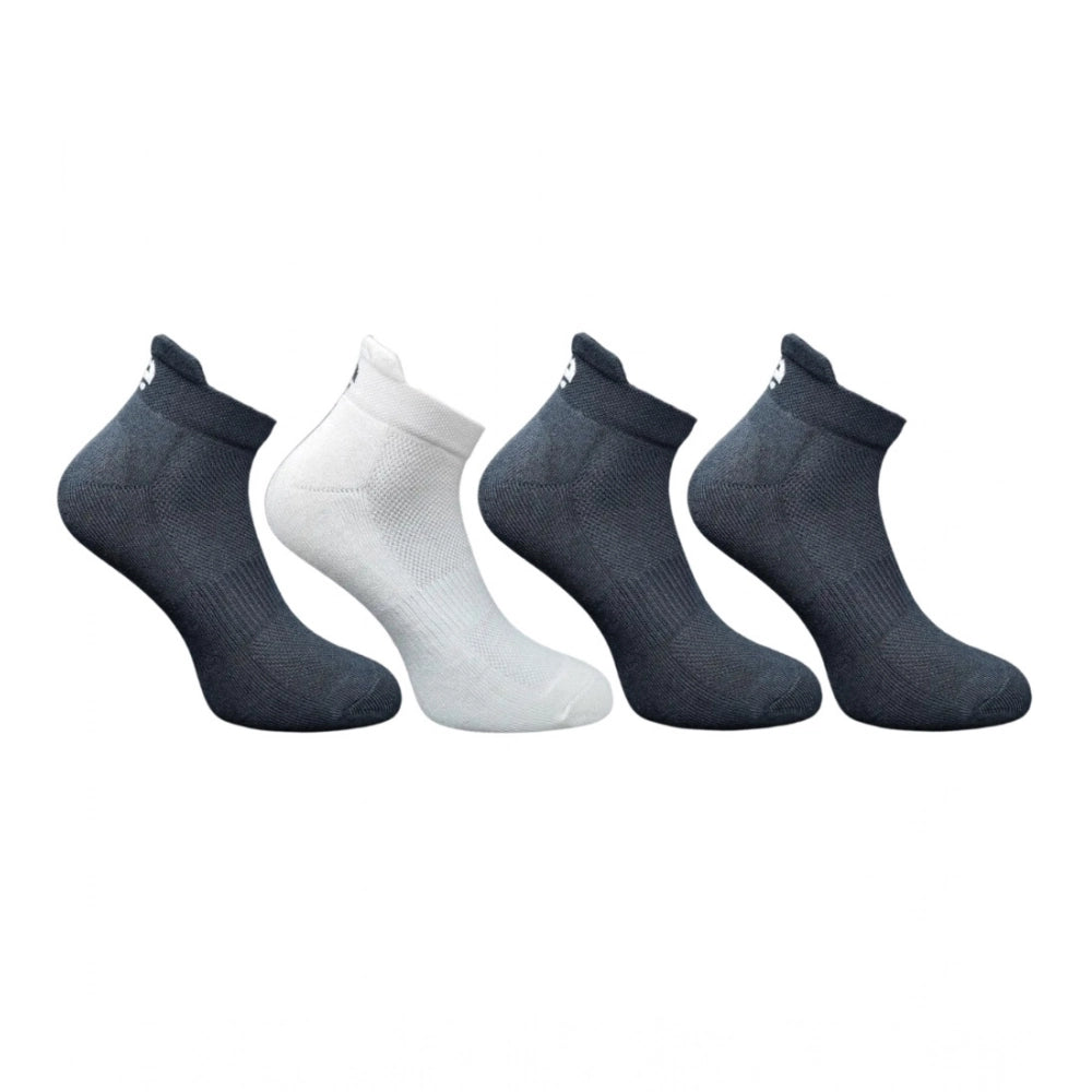 4_Pair Set Unisex Casual Bamboo Cotton Printed Ankle Length · 3207