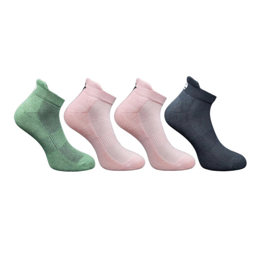 4_Pair Set Unisex Casual Bamboo Cotton Printed Ankle Length · 3213