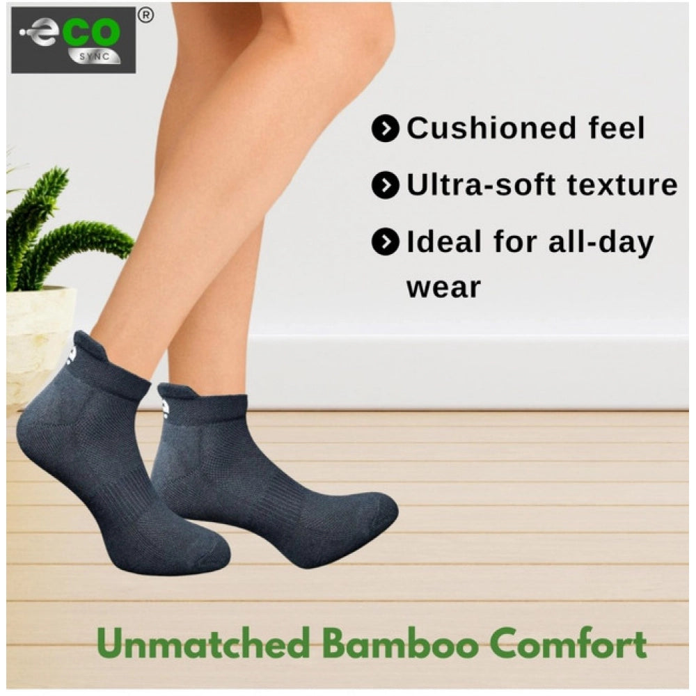 4_Pair Set Unisex Casual Bamboo Cotton Printed Ankle Length · 3213