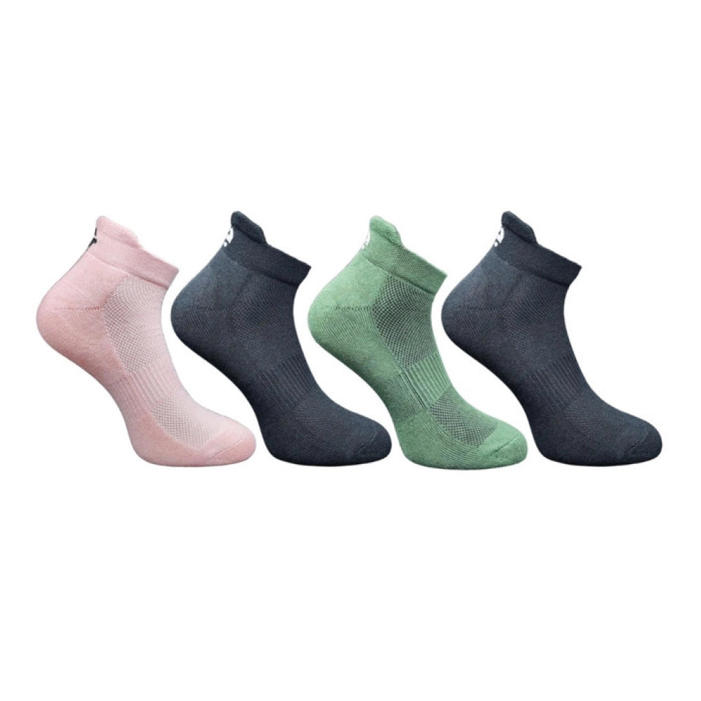 4_Pair Set Unisex Casual Bamboo Cotton Printed Ankle Length · 3216