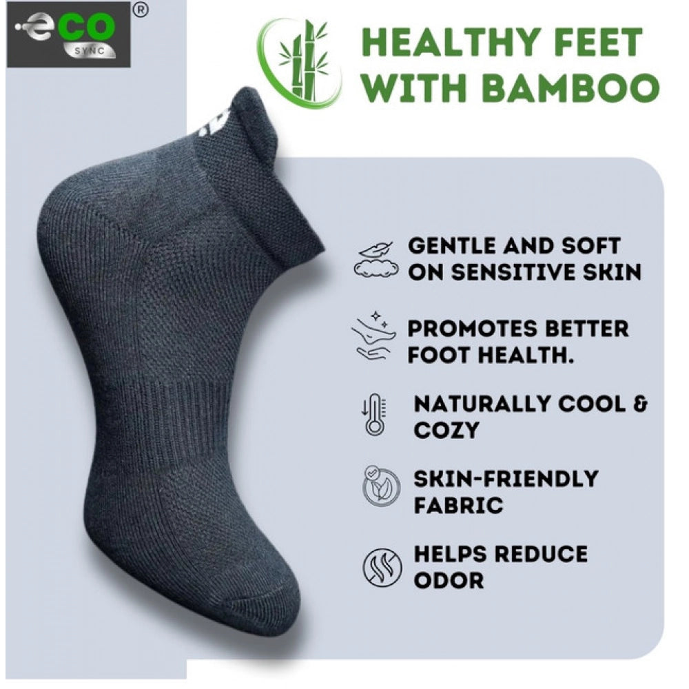 4_Pair Set Unisex Casual Bamboo Cotton Printed Ankle Length · 3216
