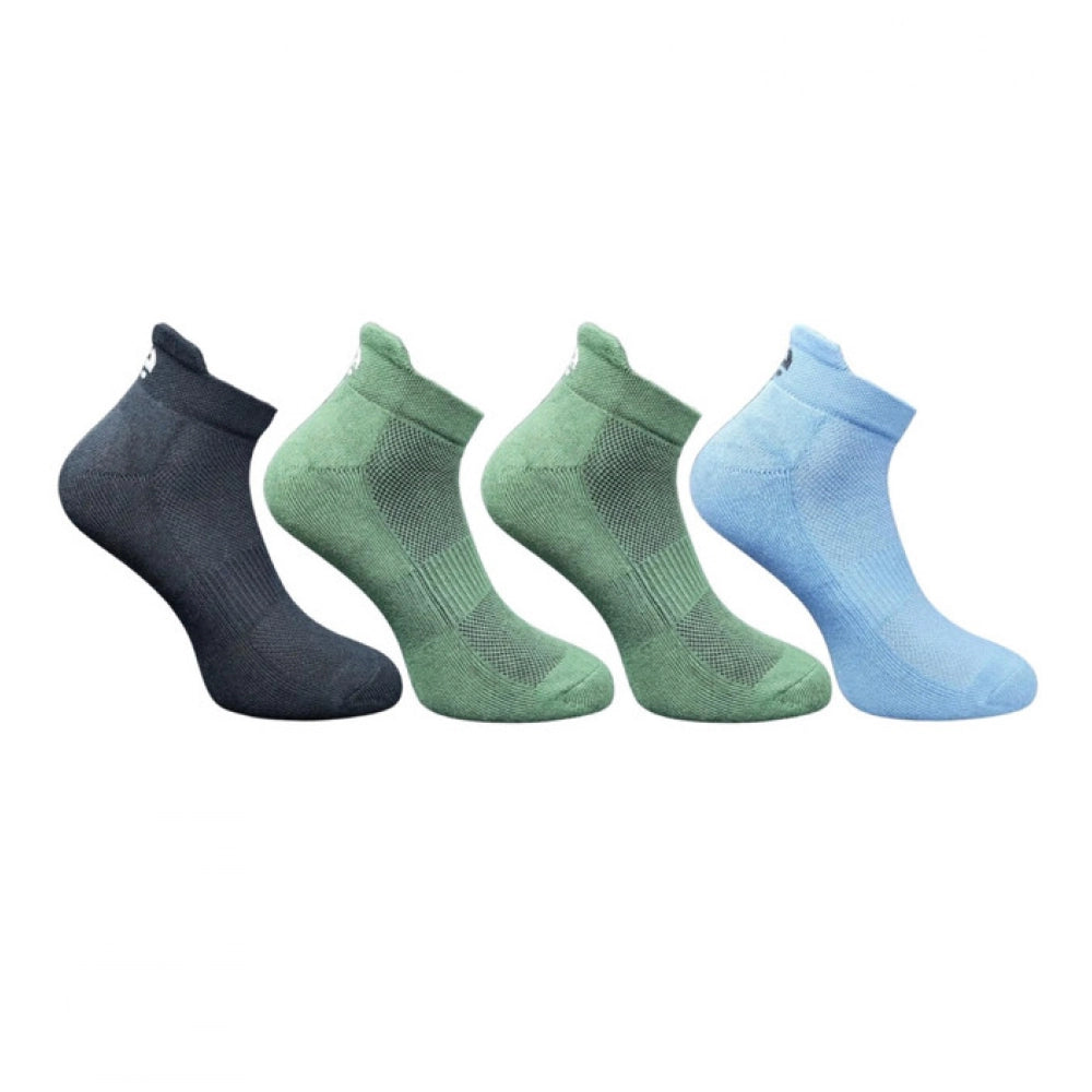 4_Pair Set Unisex Casual Bamboo Cotton Printed Ankle Length · 3219