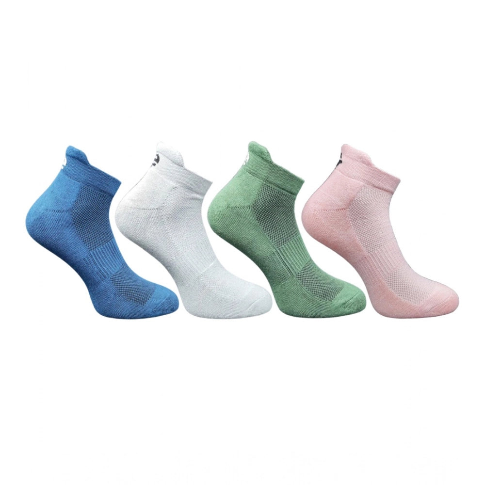 4_Pair Set Unisex Casual Bamboo Cotton Printed Ankle Length · 3220
