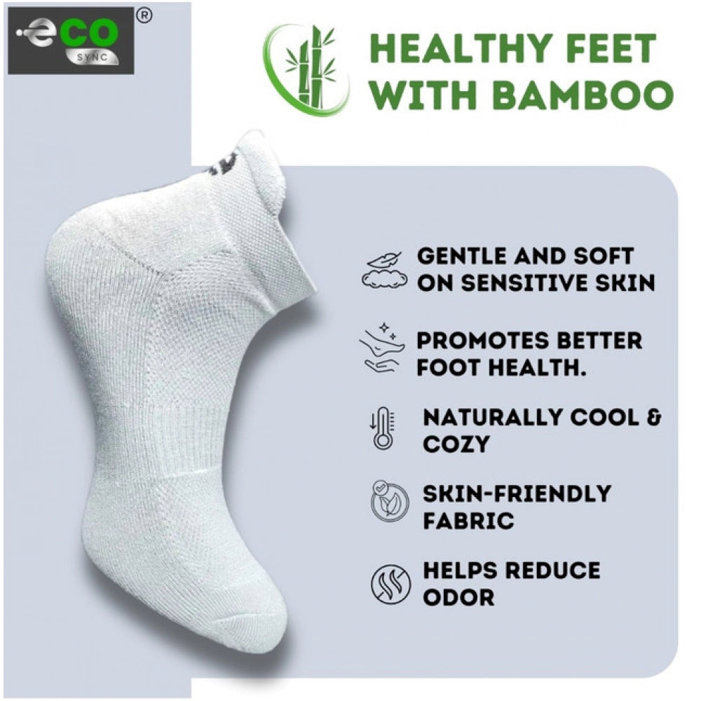 4_Pair Set Unisex Casual Bamboo Cotton Printed Ankle Length · 3220