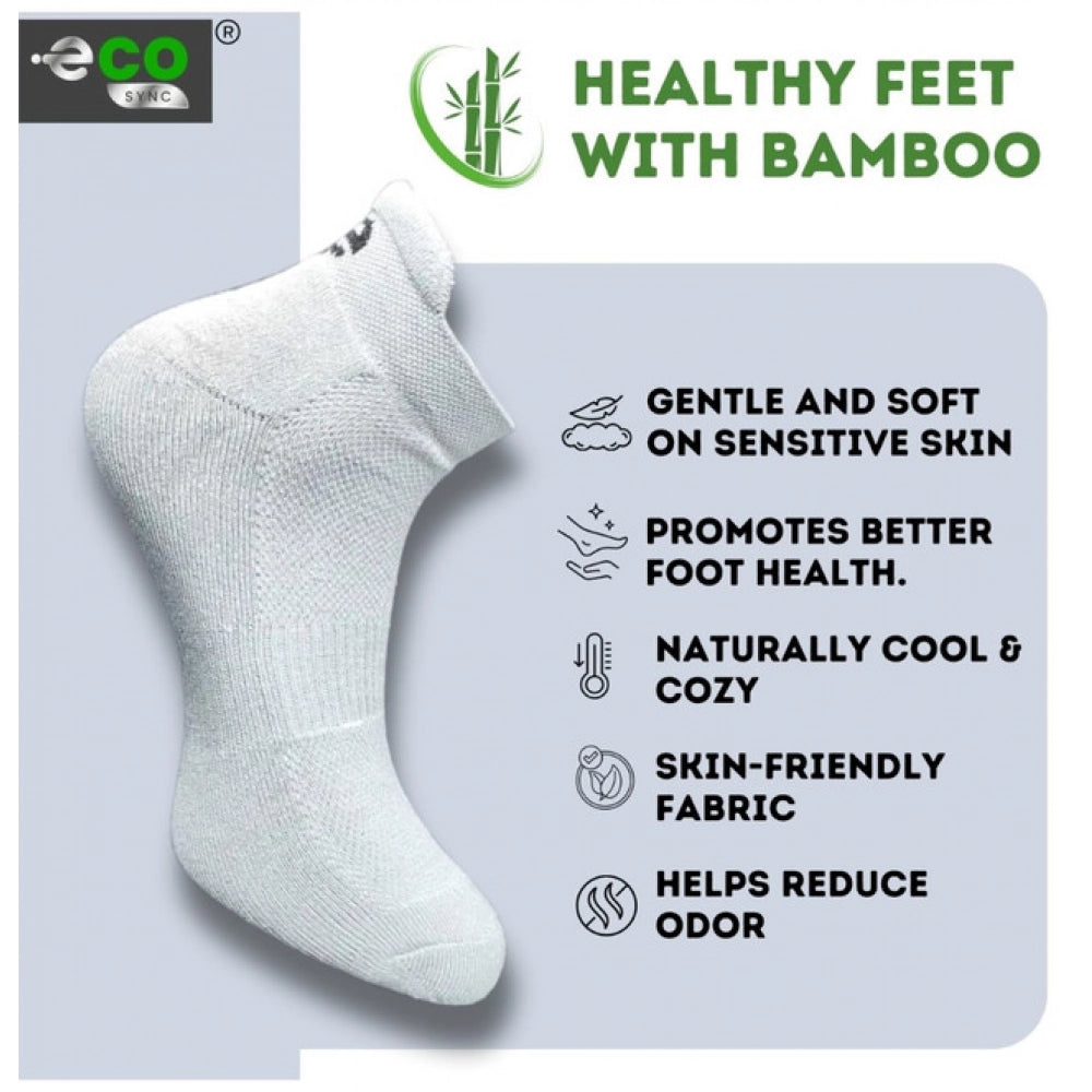 4_Pair Set Unisex Casual Bamboo Cotton Printed Ankle Length · 3224