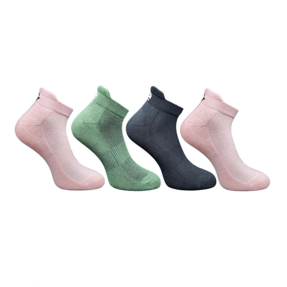 4_Pair Set Unisex Casual Bamboo Cotton Printed Ankle Length · 3225