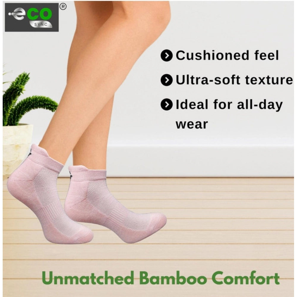 4_Pair Set Unisex Casual Bamboo Cotton Printed Ankle Length · 3225