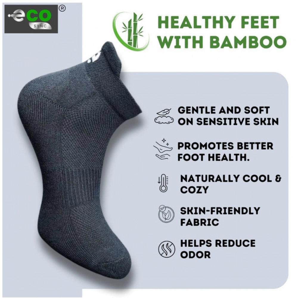 4_Pair Set Unisex Casual Bamboo Cotton Printed Ankle Length · 3228