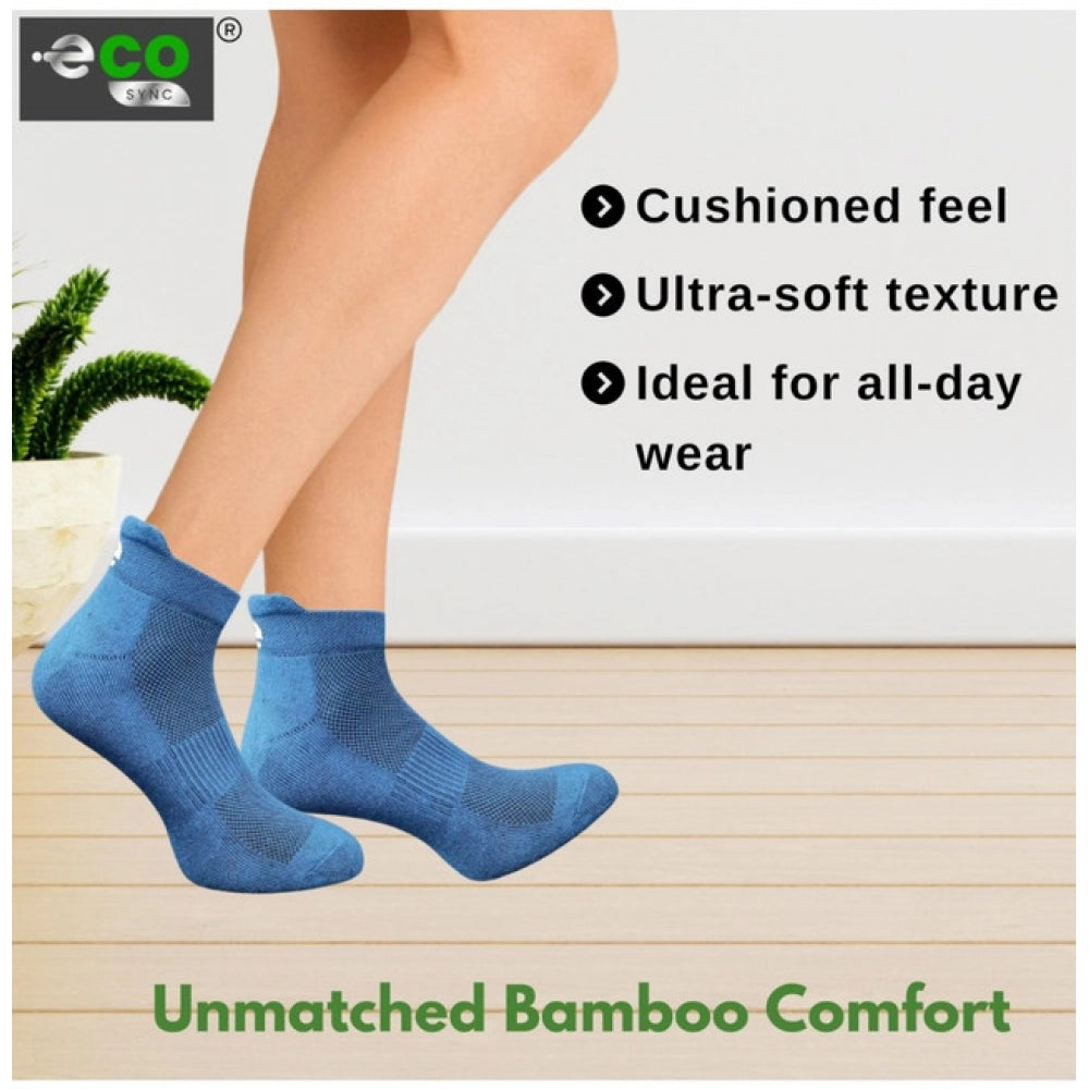 4_Pair Set Unisex Casual Bamboo Cotton Printed Ankle Length · 3228