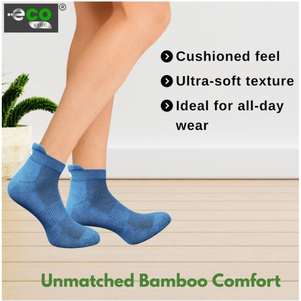 4_Pair Set Unisex Casual Bamboo Cotton Printed Ankle Length · 3231