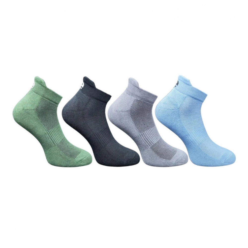 4_Pair Set Unisex Casual Bamboo Cotton Printed Ankle Length · 3232