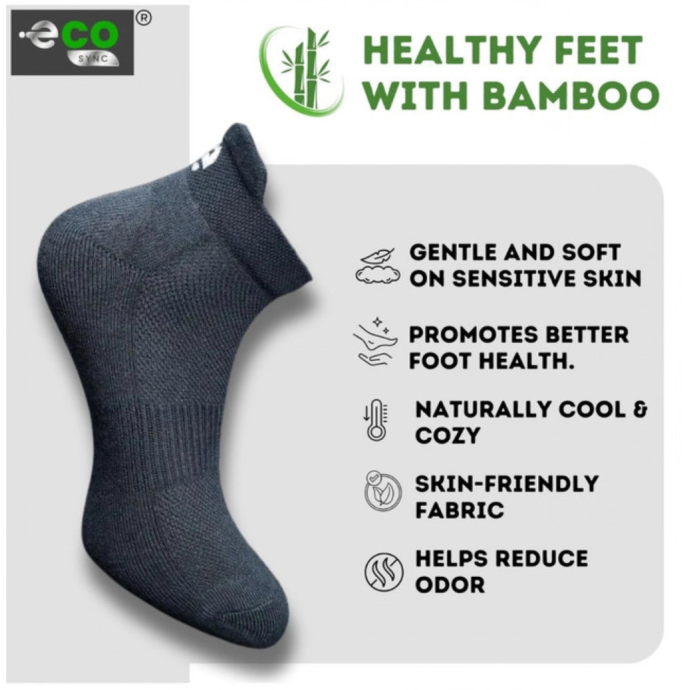 4_Pair Set Unisex Casual Bamboo Cotton Printed Ankle Length · 3232