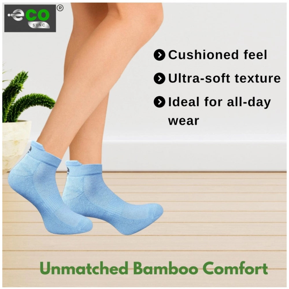 4_Pair Set Unisex Casual Bamboo Cotton Printed Ankle Length · 3232