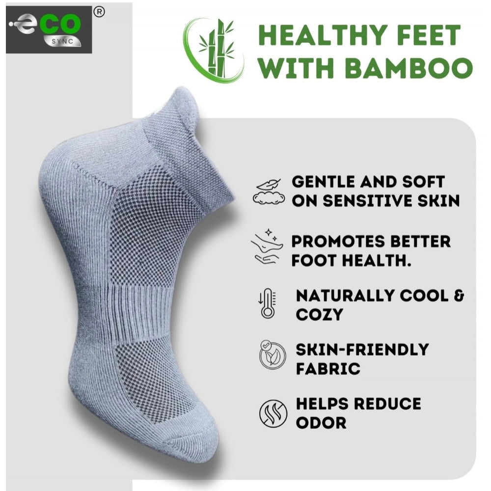 4_Pair Set Unisex Casual Bamboo Cotton Printed Ankle Length · 3236