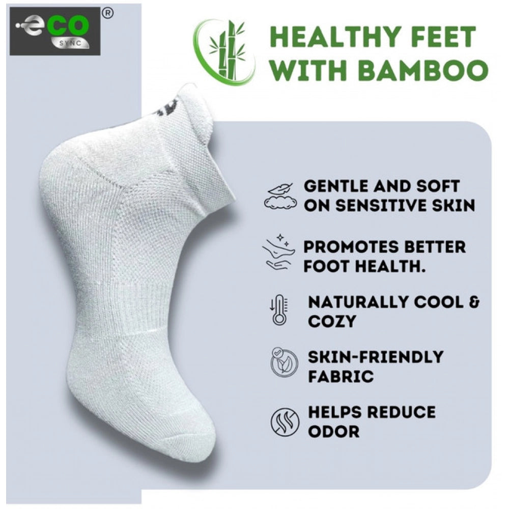 4_Pair Set Unisex Casual Bamboo Cotton Printed Ankle Length · 3237