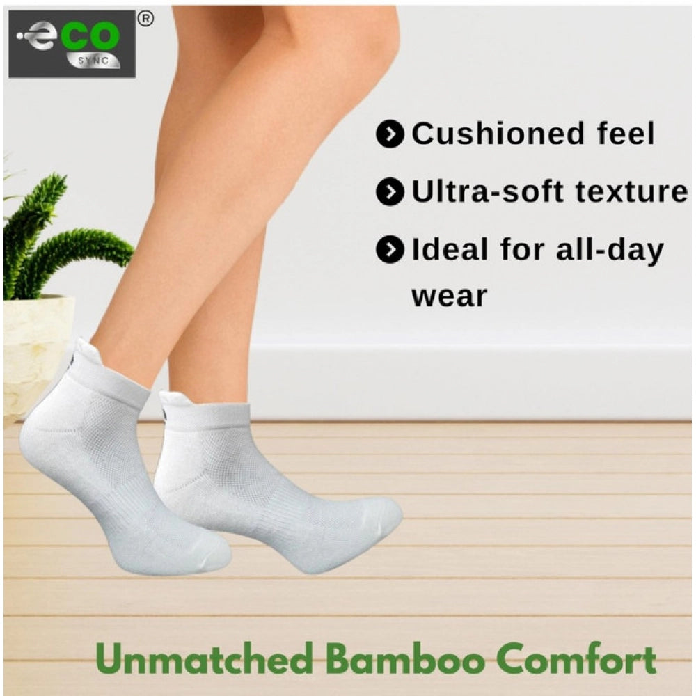 4_Pair Set Unisex Casual Bamboo Cotton Printed Ankle Length · 3240