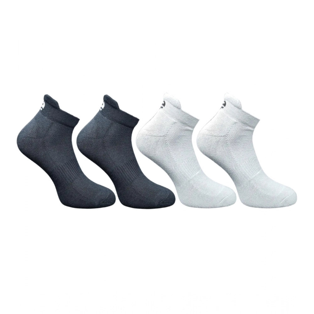 4_Pair Set Unisex Casual Bamboo Cotton Printed Ankle Length · 3241