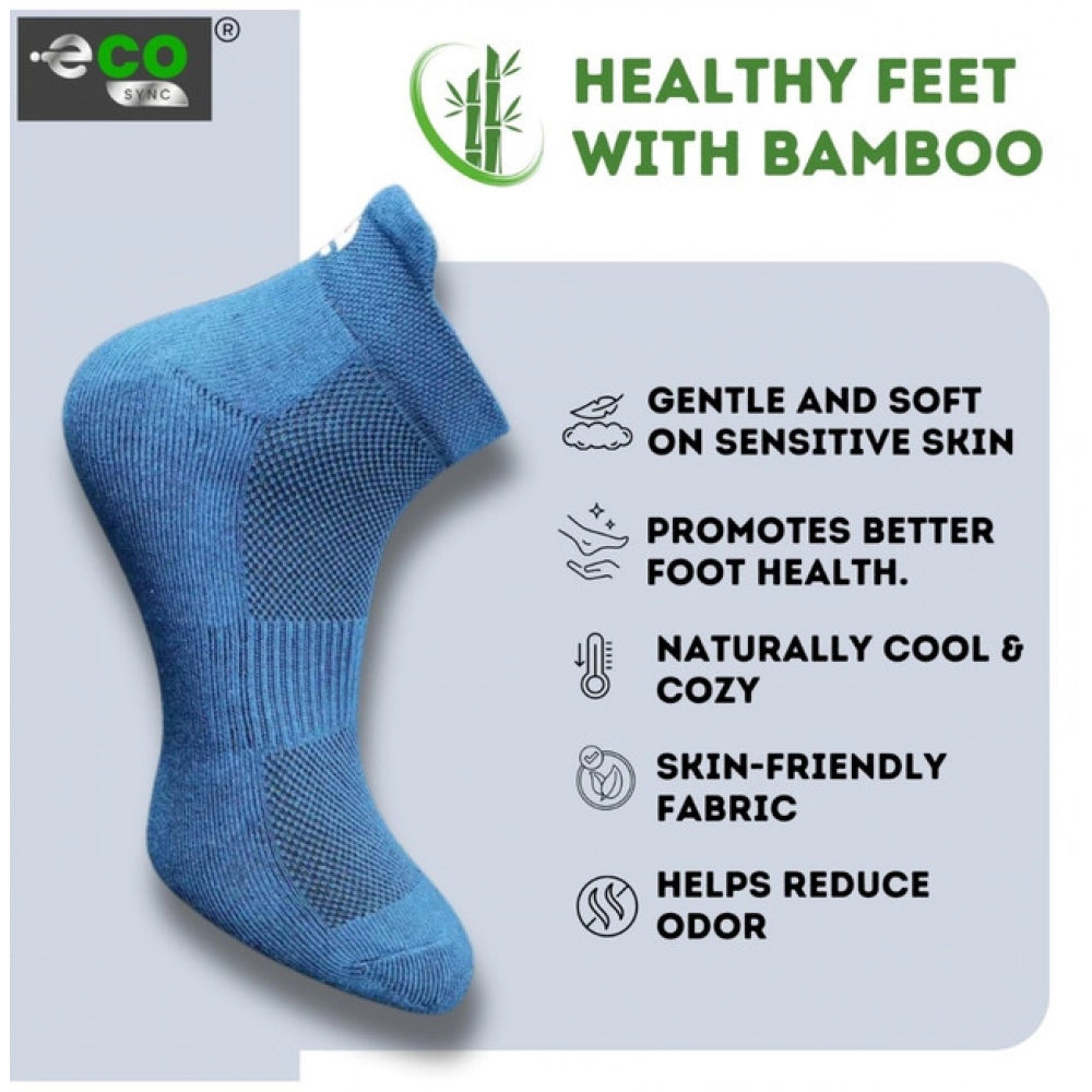 4_Pair Set Unisex Casual Bamboo Cotton Printed Ankle Length · 3245