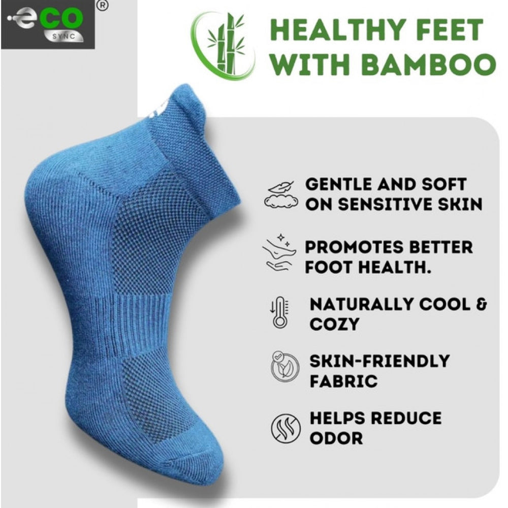4_Pair Set Unisex Casual Bamboo Cotton Printed Ankle Length · 3246