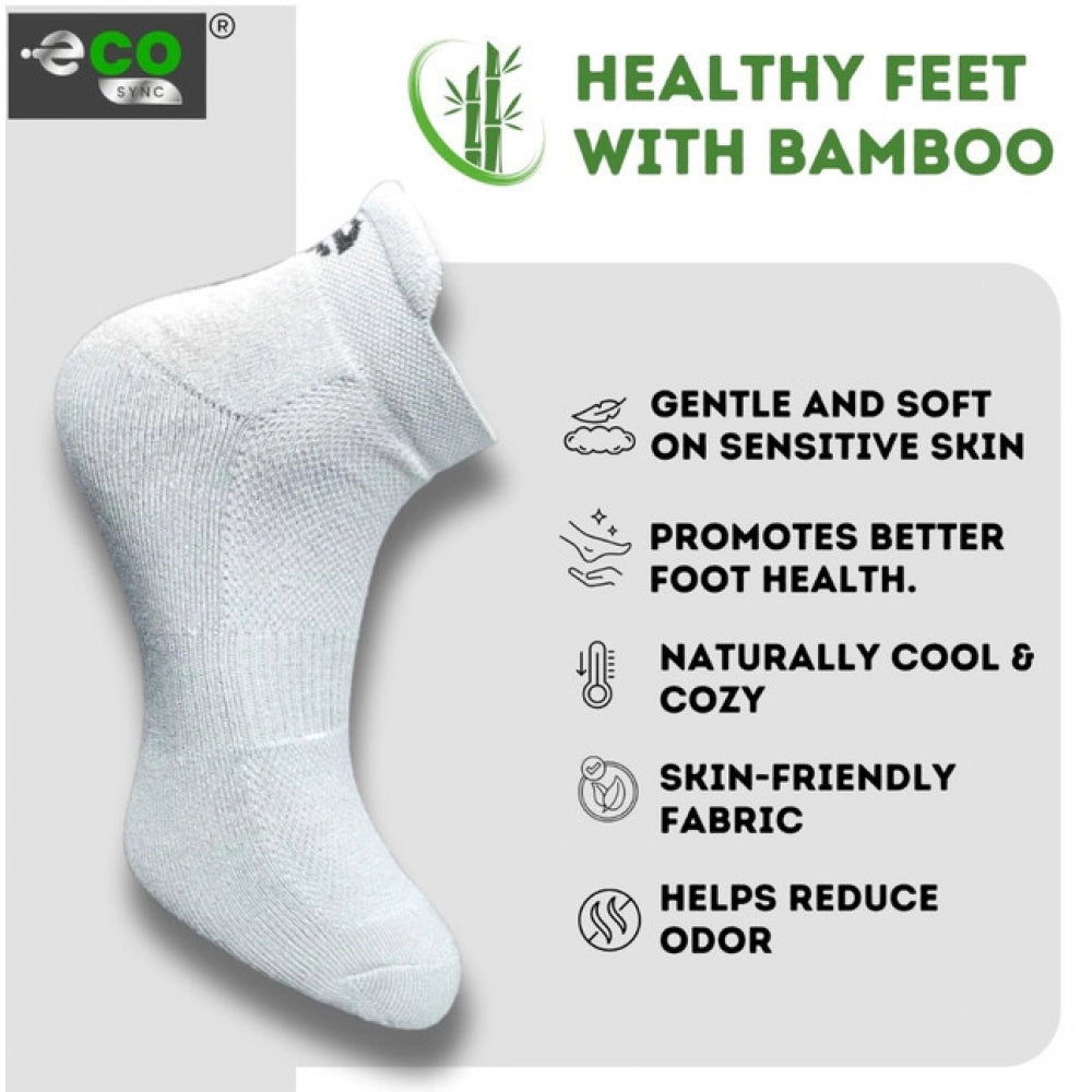 4_Pair Set Unisex Casual Bamboo Cotton Printed Ankle Length · 3248
