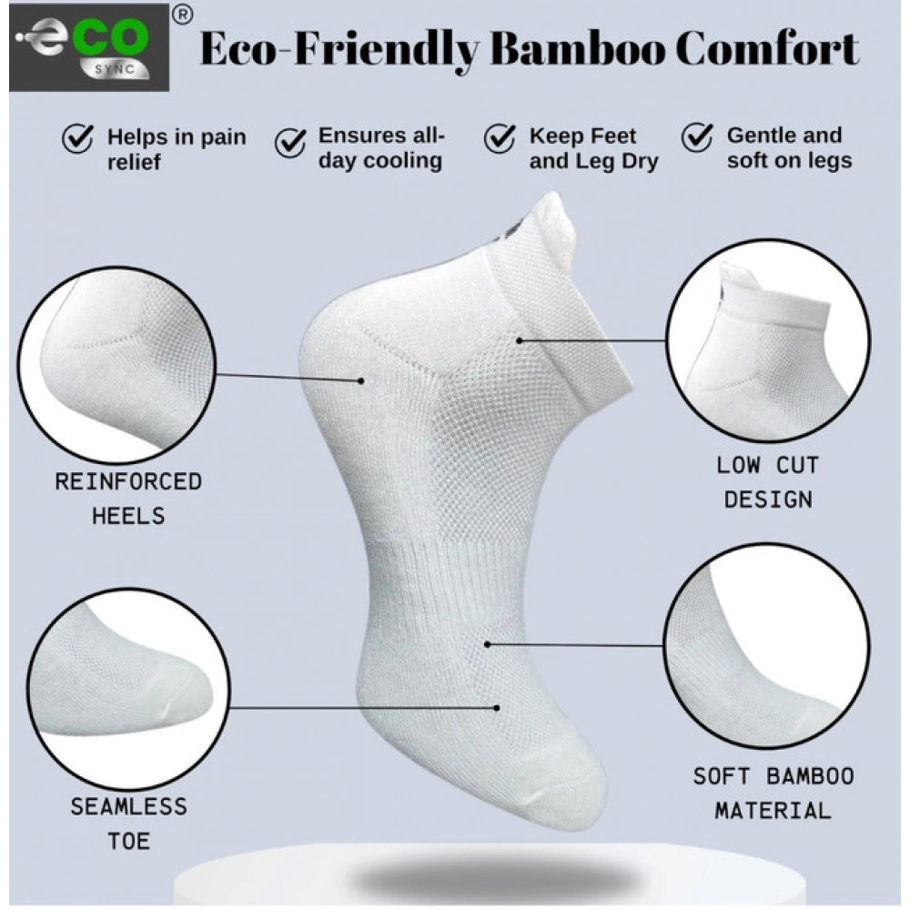 4_Pair Set Unisex Casual Bamboo Cotton Printed Ankle Length · 3250