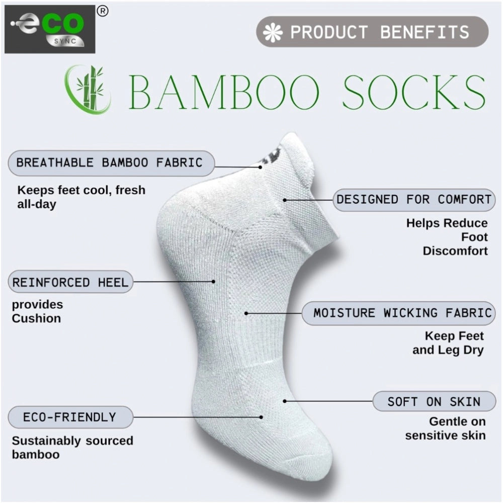 4_Pair Set Unisex Casual Bamboo Cotton Printed Ankle Length · 3251