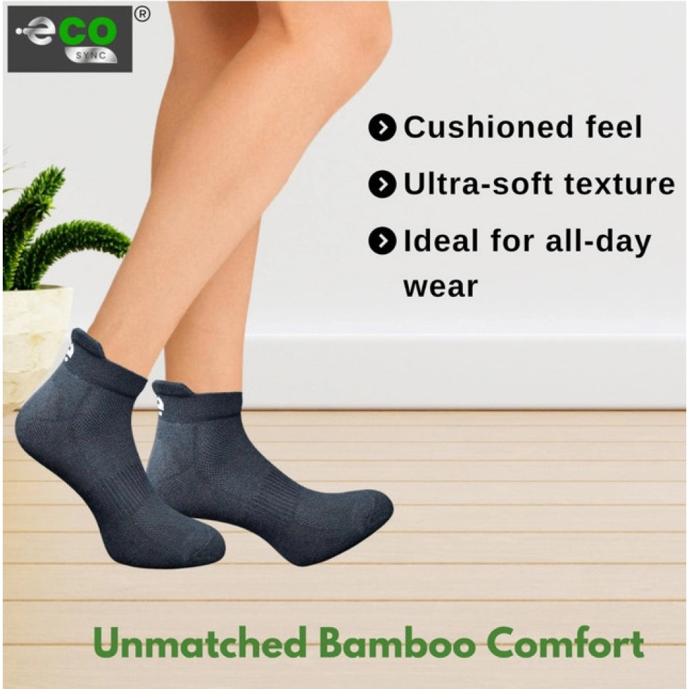 4_Pair Set Unisex Casual Bamboo Cotton Printed Ankle Length · 3251