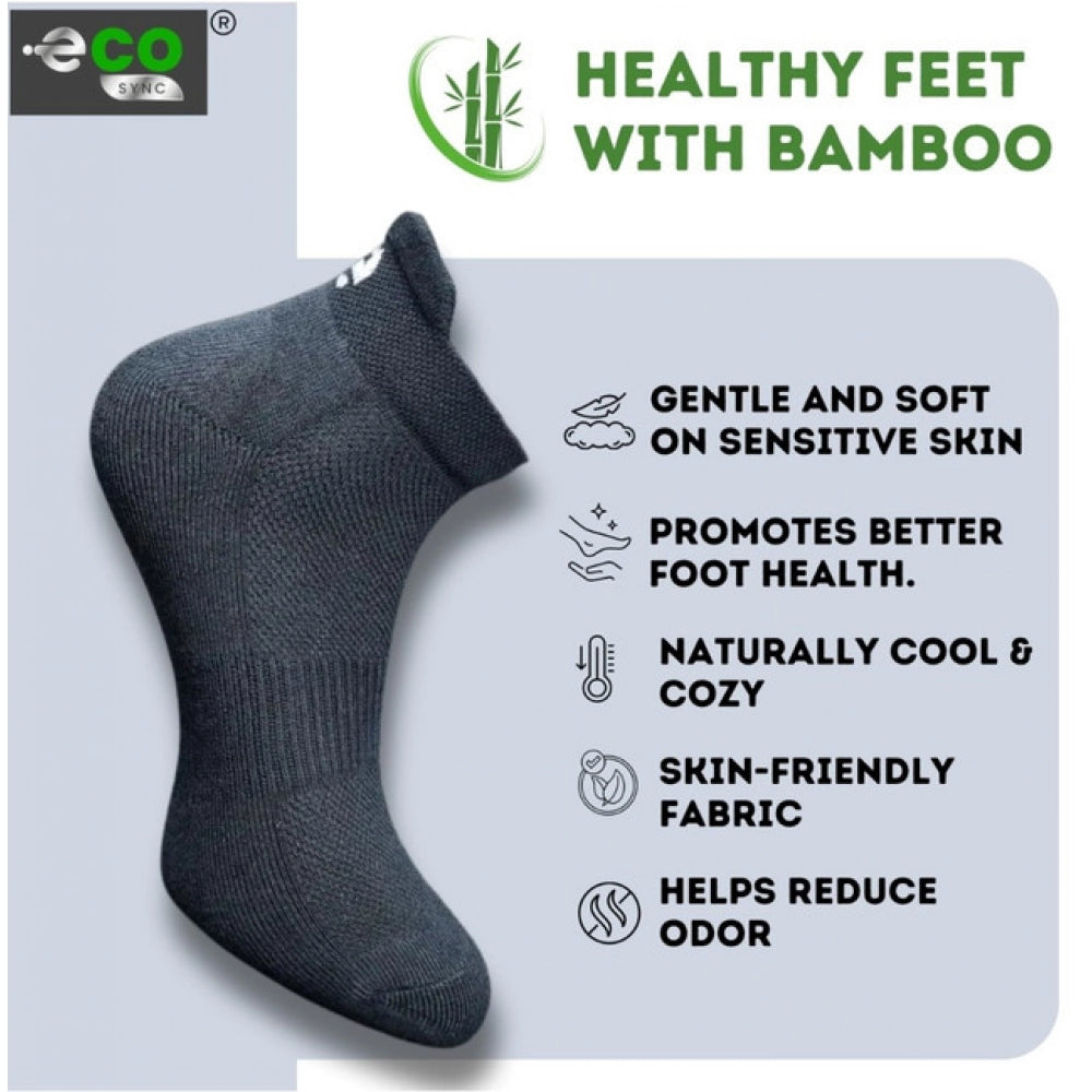 4_Pair Set Unisex Casual Bamboo Cotton Printed Ankle Length · 3254