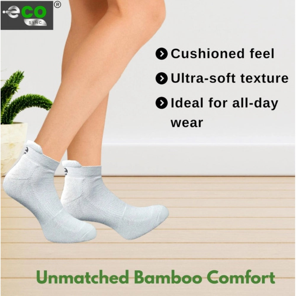 4_Pair Set Unisex Casual Bamboo Cotton Printed Ankle Length · 3254