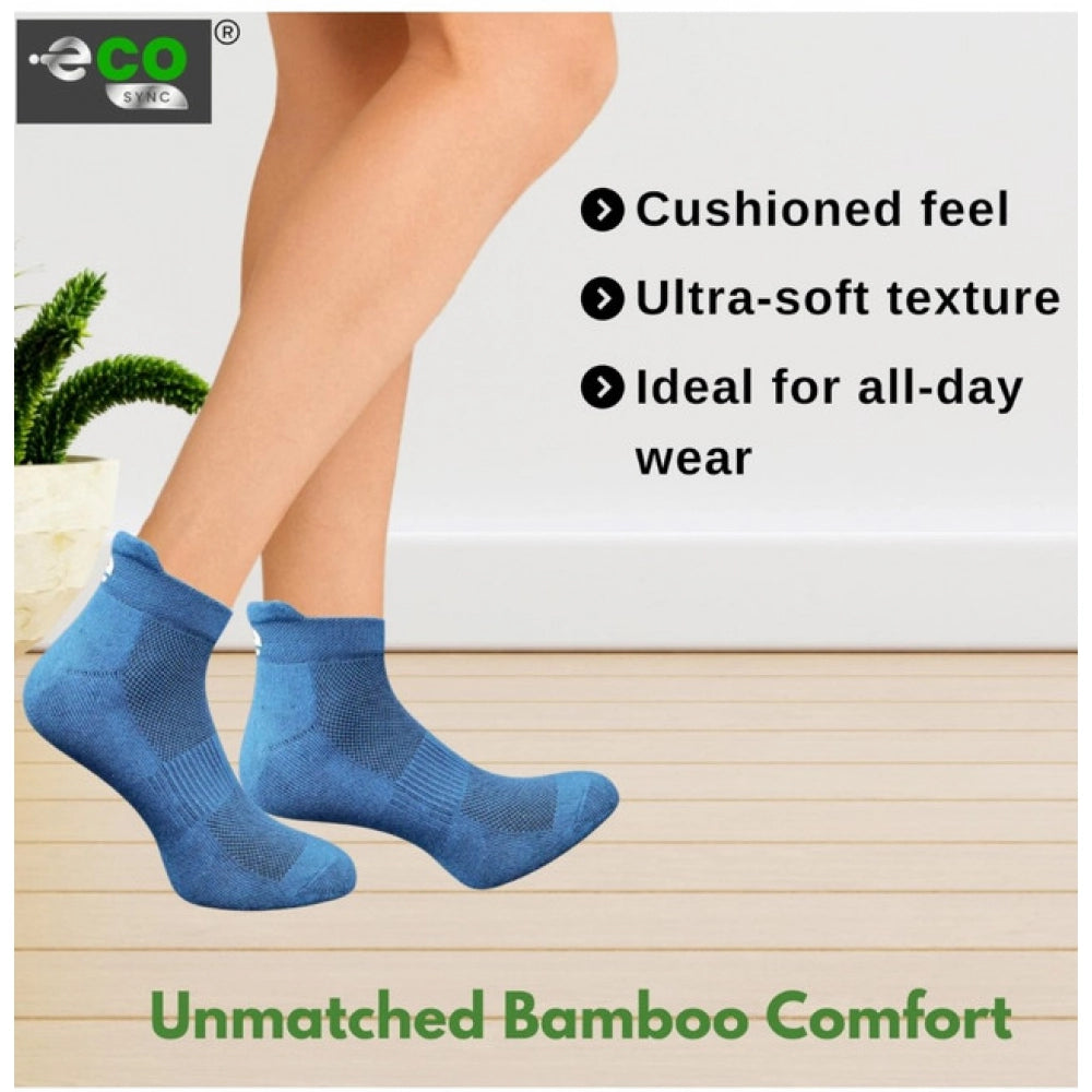4_Pair Set Unisex Casual Bamboo Cotton Printed Ankle Length · 3260