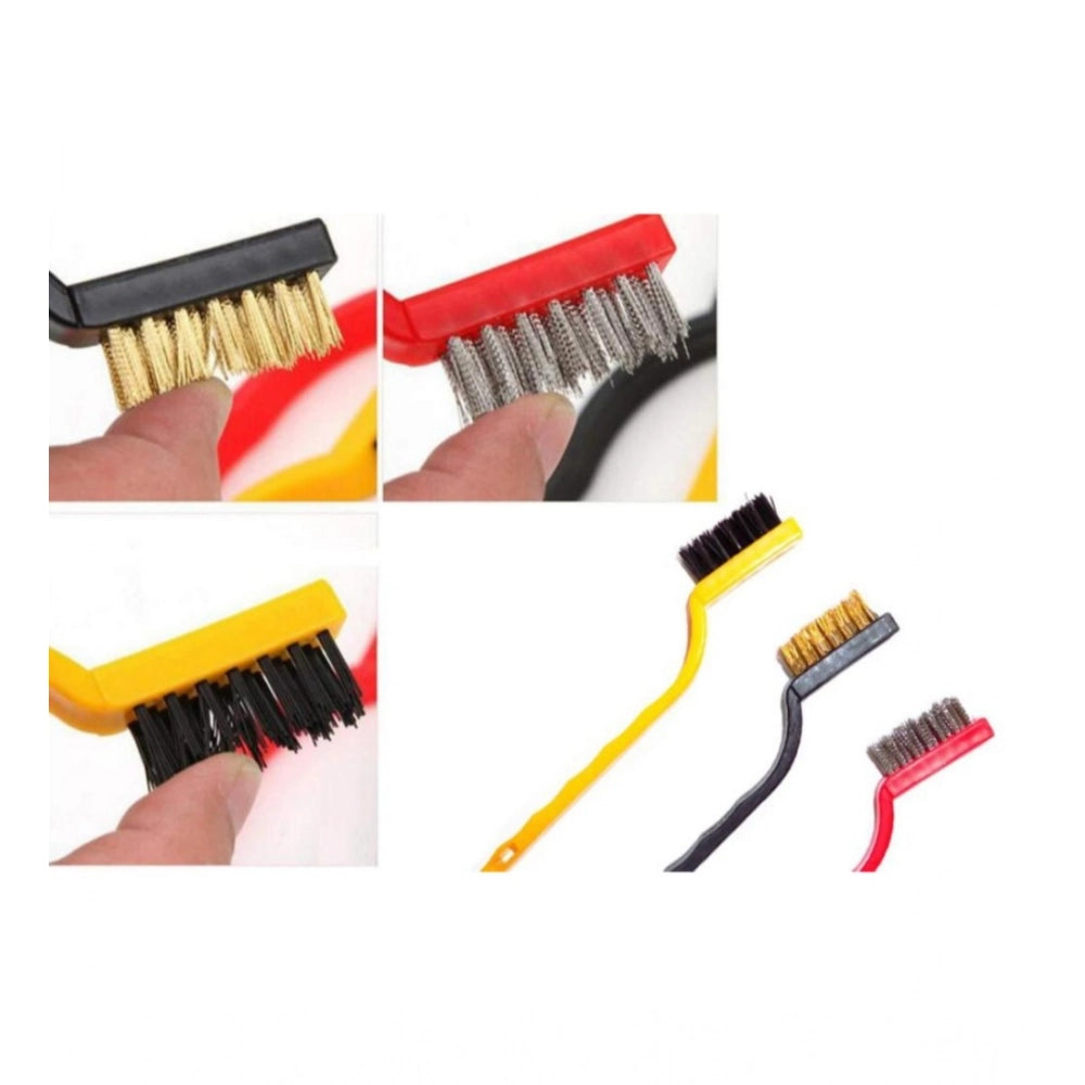 _Small Wire Brush Set For Cleaning And Rust Removals · Pack of 3