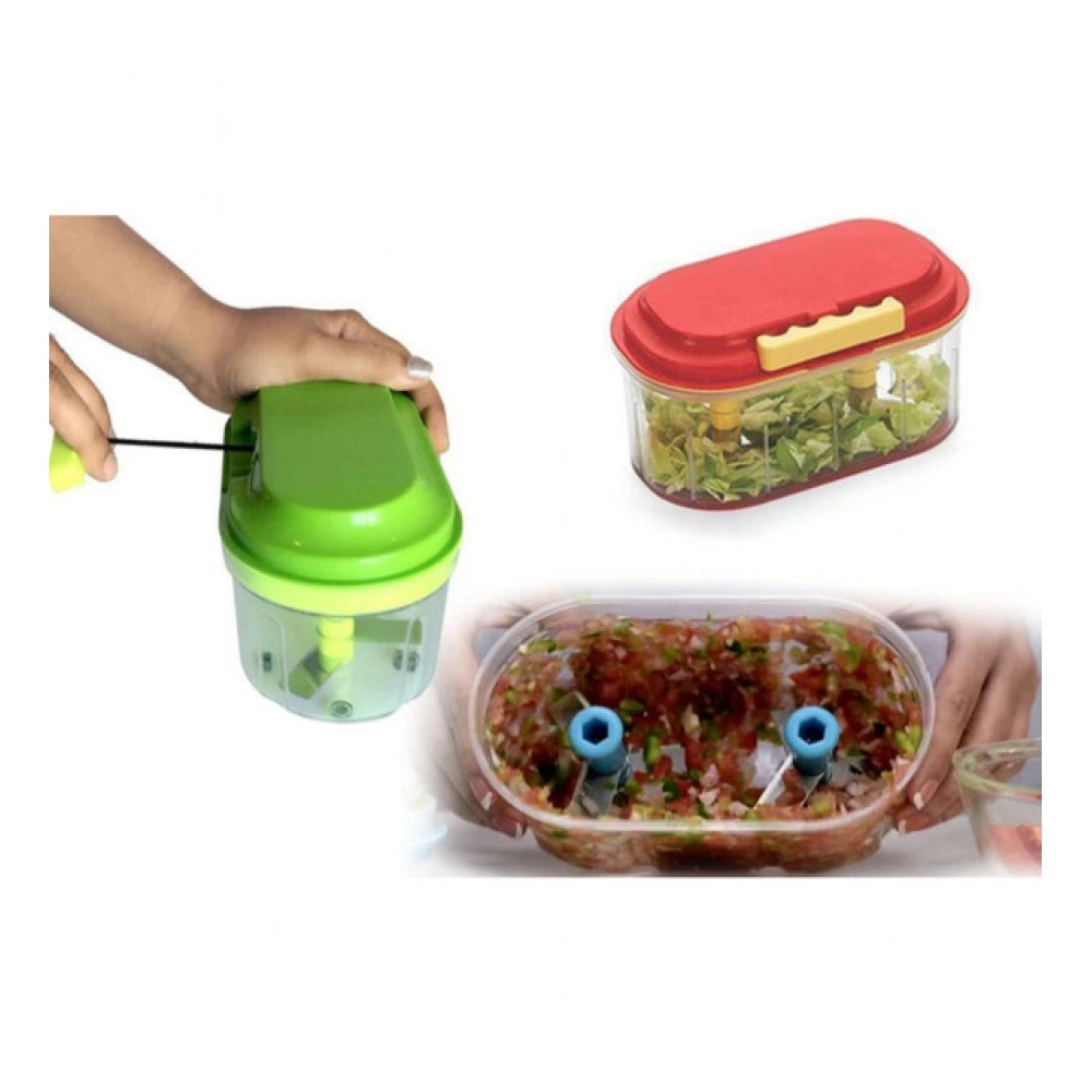 _Twin Bowl Dual-Blade Hand Choppers · Pack of 2